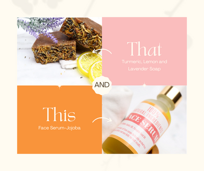 Elevate Your Skincare Routine: Unveiling the Perfect Pair - Face Serum and Turmeric, Lemon & Lavender Soap