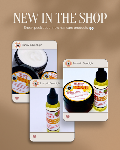 Introducing the Perfect Hair Bundle: Mango Black Castor Oil and Citrus Curl Enhancer