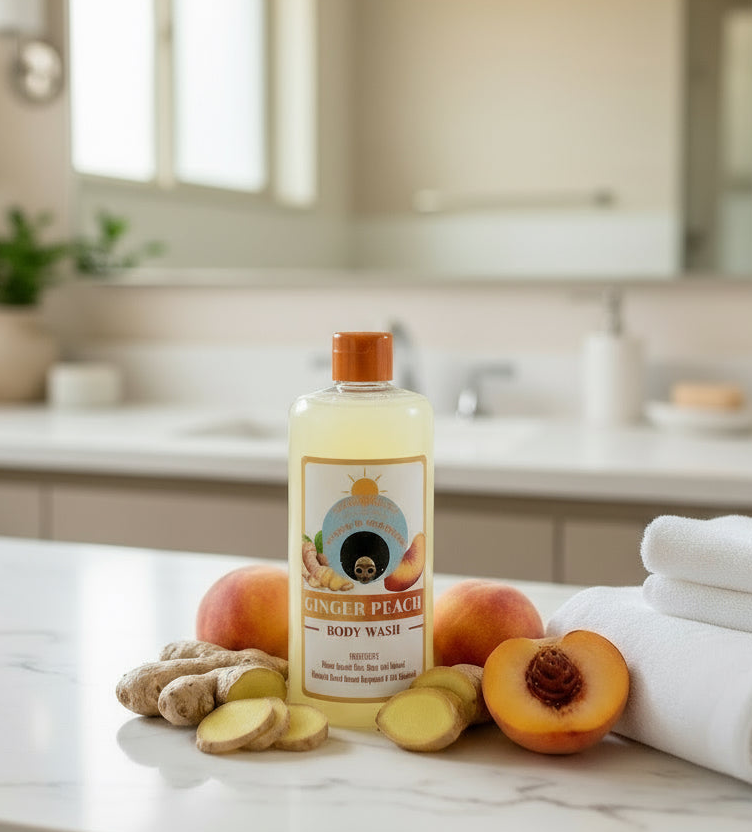 Ginger Peach Body Wash 16 oz