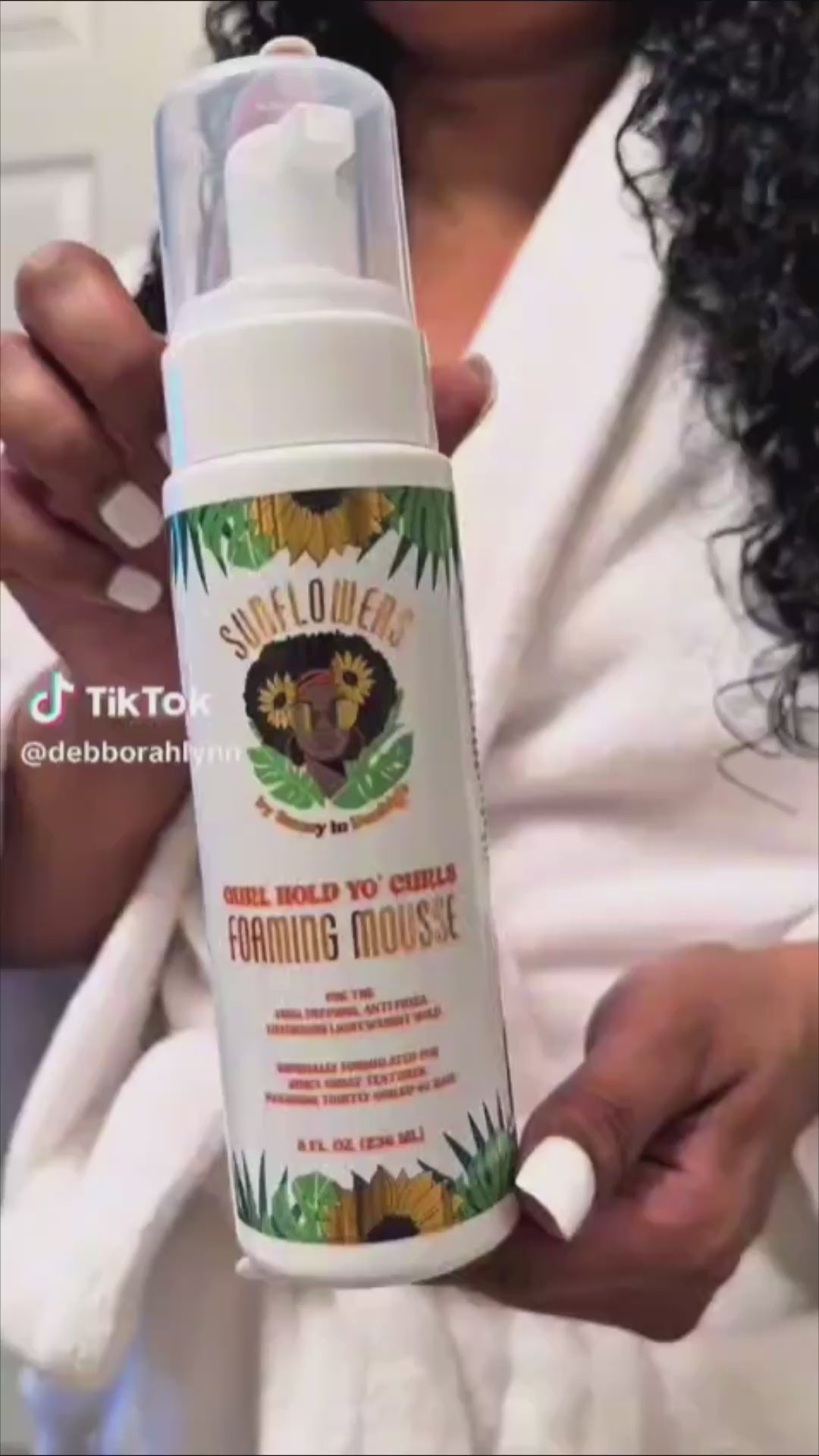 Sunflowers Gurl Hold Yo’ Curls Foaming Mousse